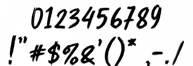 Rocking Regular Font OTHER CHARS