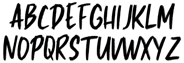Rocking Regular Font LOWERCASE