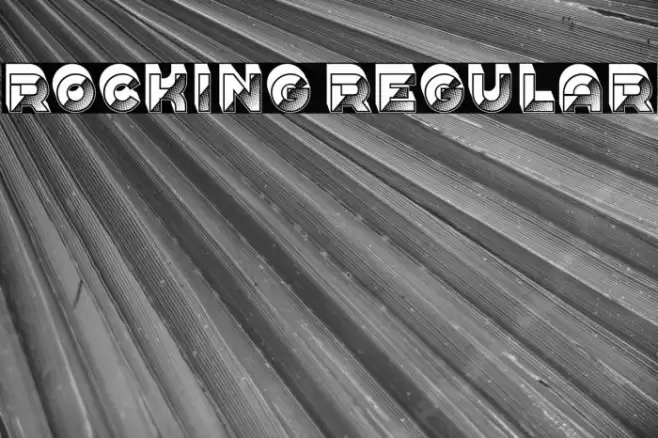 Rocking Regular Font examples