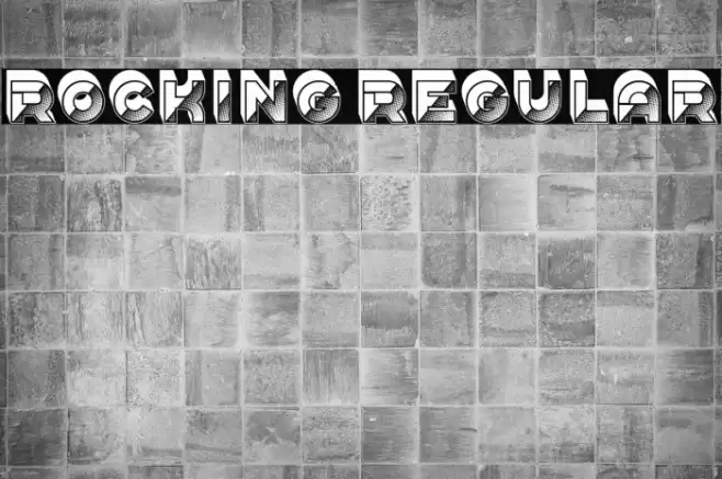 Rocking Regular Font examples