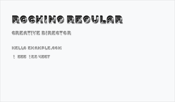 Rocking Regular Business Card