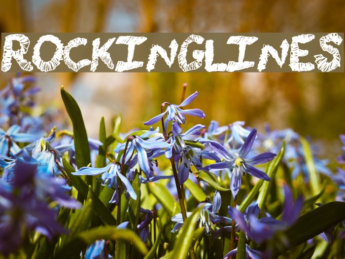 RockingLines Schriftart examples