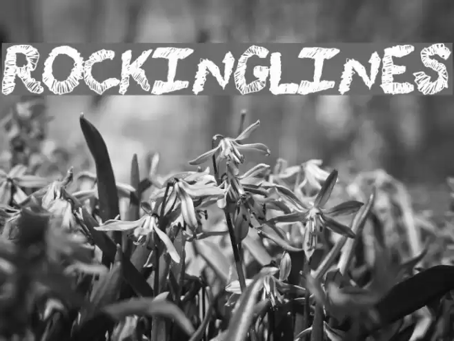 RockingLines Schriftart examples