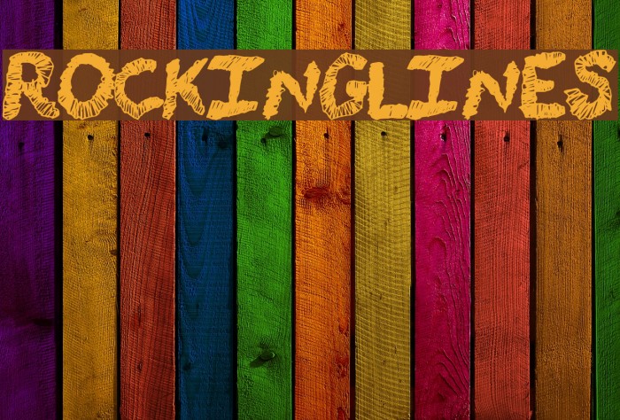 RockingLines Schriftart examples