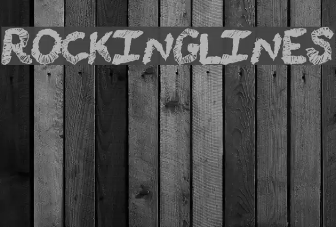 RockingLines Schriftart examples