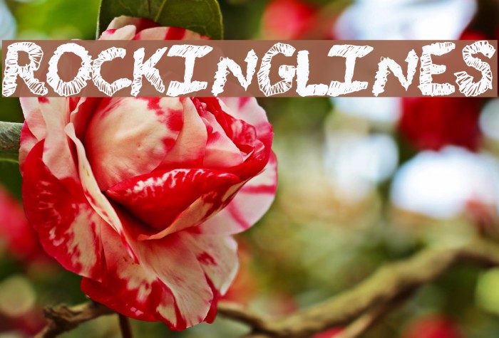 RockingLines Schriftart examples
