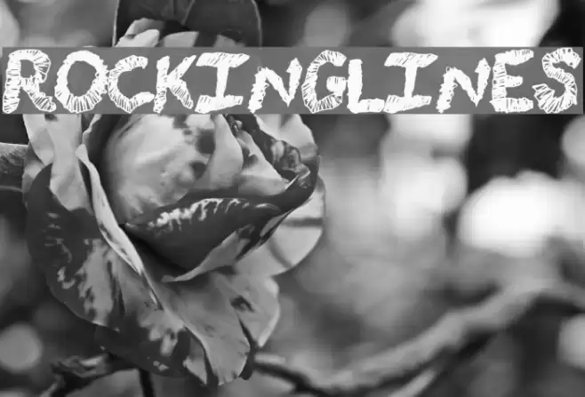 RockingLines Schriftart examples