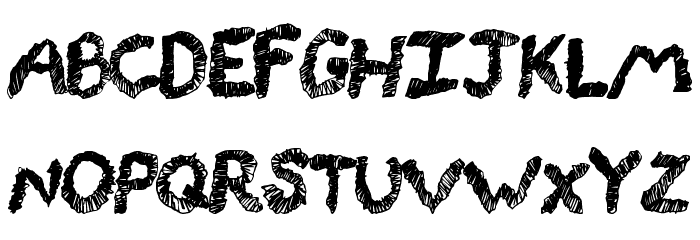 RockingLines Schriftart Kleinbuchstaben
