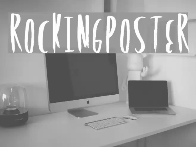 RockingPoster Font examples