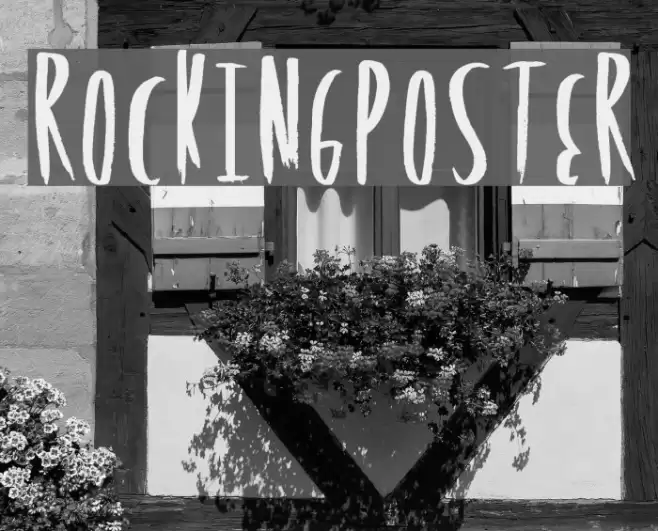 RockingPoster Font examples