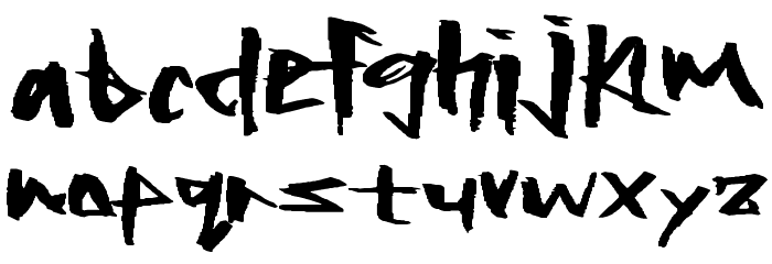 RockingTimes Font LOWERCASE