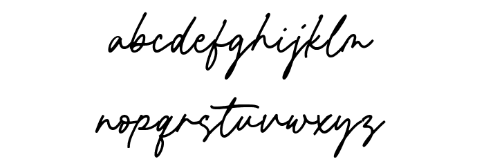 Rocklands Font LOWERCASE