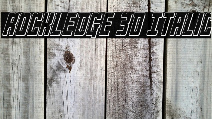 Rockledge 3D Italic Example 3