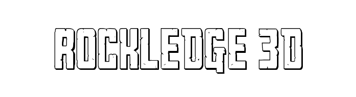 Rockledge 3D  Frei Schriftart Herunterladen