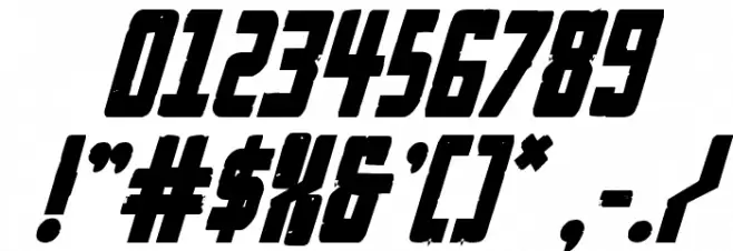 Rockledge Bold Italic Font OTHER CHARS