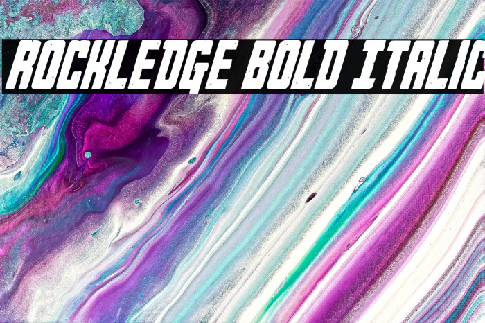 Rockledge Bold Italic Example 2