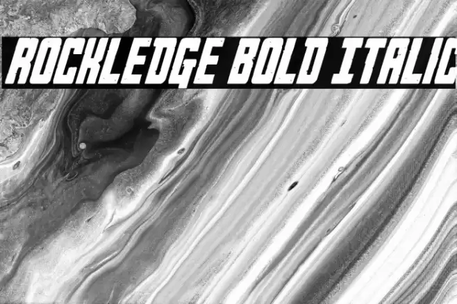Rockledge Bold Italic Font examples