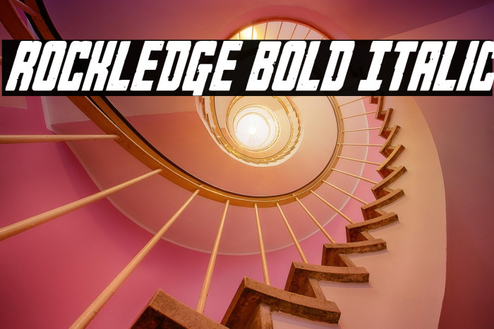 Rockledge Bold Italic Example 3