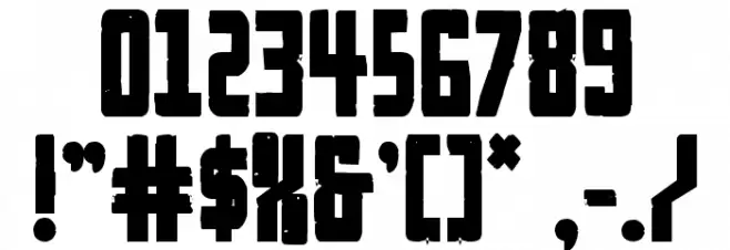 Rockledge Bold Font OTHER CHARS