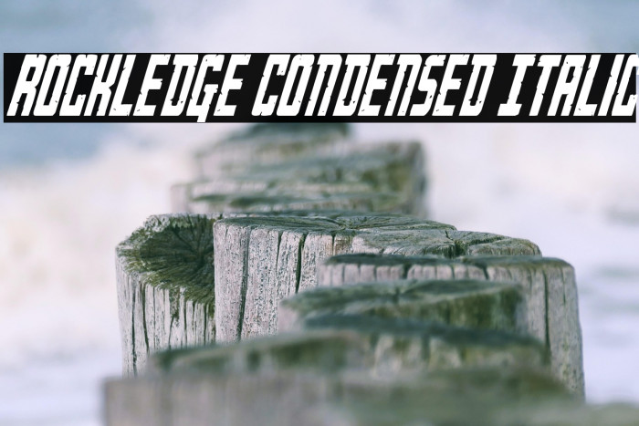 Rockledge Condensed Italic Example 1