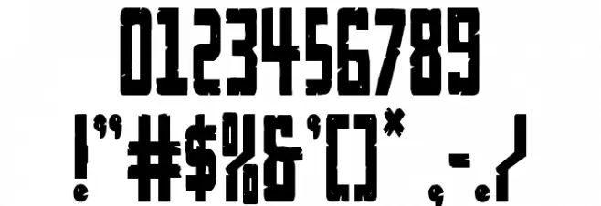 Rockledge Condensed Font OTHER CHARS