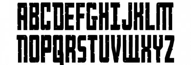 Rockledge Condensed Caratteri MAIUSCOLE