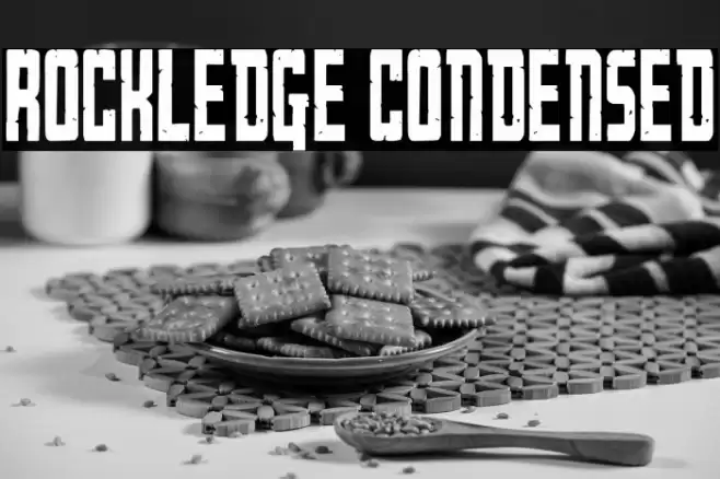 Rockledge Condensed Font examples