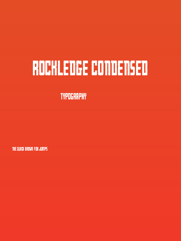 Rockledge Condensed Poster