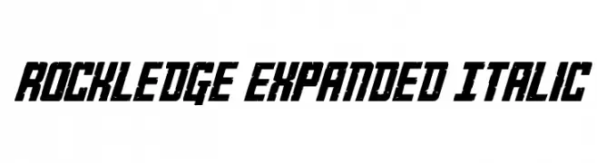 Rockledge Expanded Italic  font caratteri gratis
