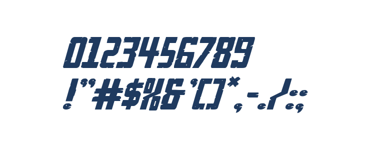 Rockledge Expanded Italic Other Characters