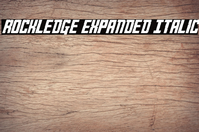 Rockledge Expanded Italic Example 3