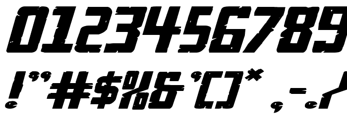 Rockledge Extra-Expanded Ital Font OTHER CHARS