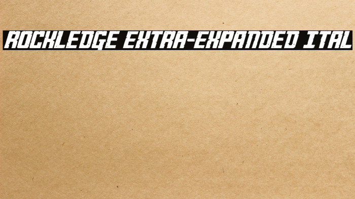 Rockledge Extra-Expanded Ital Example 1