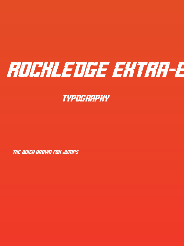 Rockledge Extra-Expanded Ital Poster