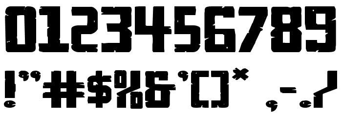 Rockledge Extra-Expanded Font OTHER CHARS
