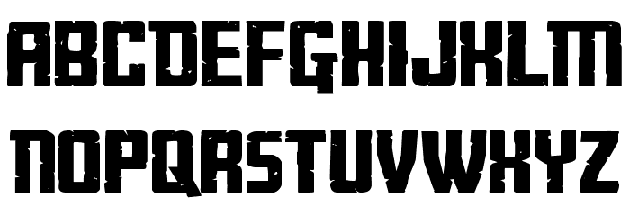 Rockledge Extra-Expanded Font LOWERCASE