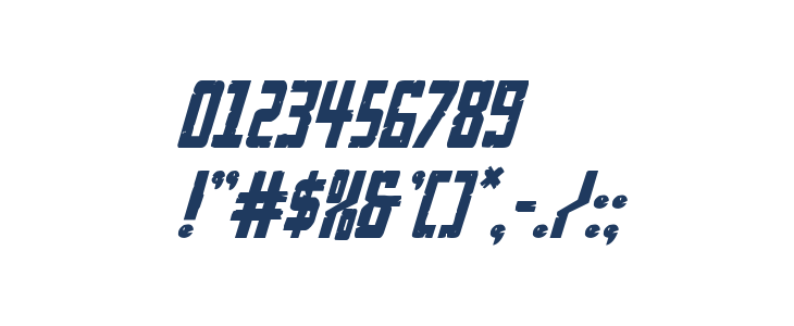 Rockledge Italic Other Characters