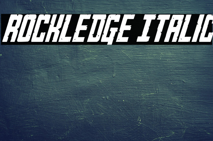 Rockledge Italic Example 1