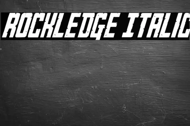 Rockledge Italic Font examples