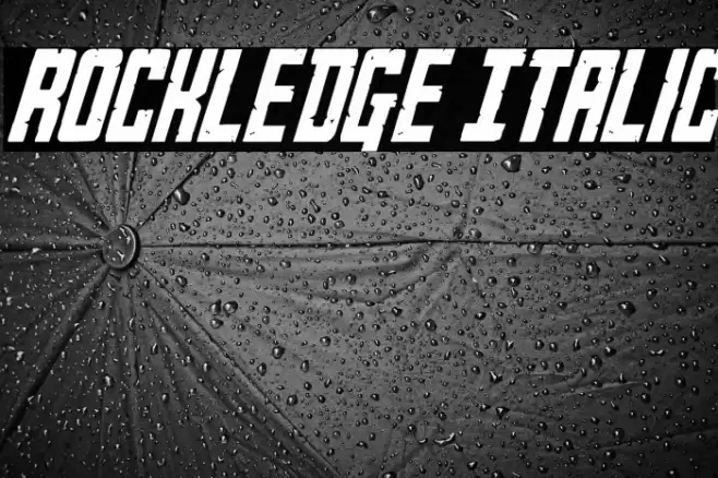 Rockledge Italic Font examples