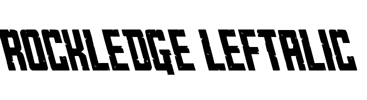 Rockledge Leftalic  フリーフォントのダウンロード