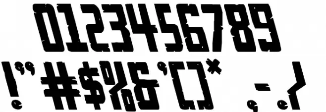 Rockledge Leftalic Font OTHER CHARS