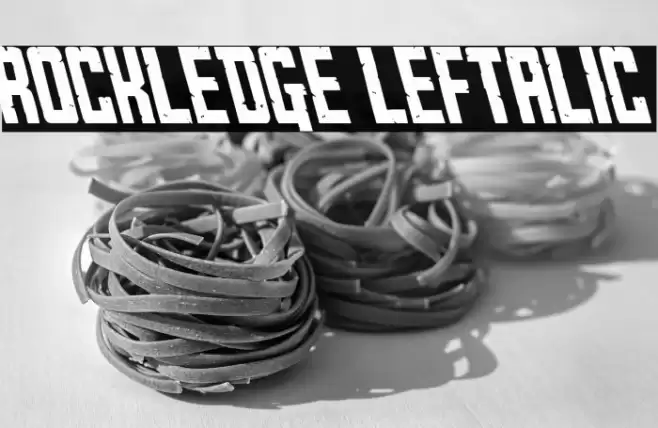 Rockledge Leftalic Font examples