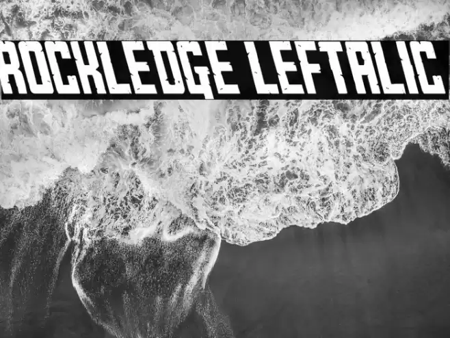 Rockledge Leftalic Font examples