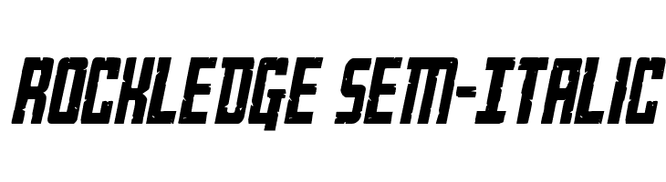 Rockledge Sem-Italic  フリーフォントのダウンロード