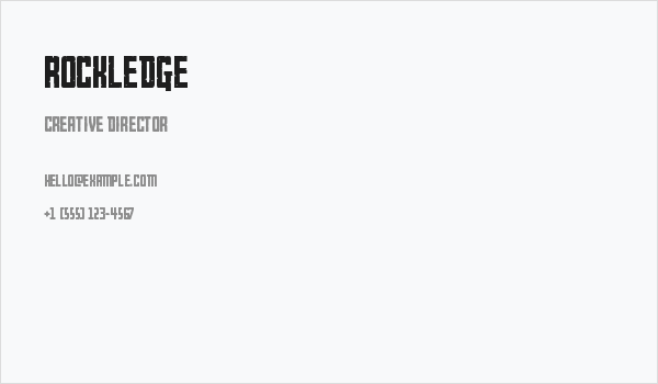 Rockledge Business Card