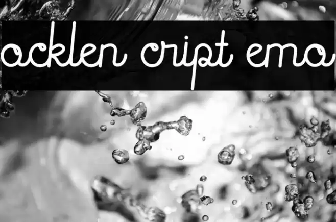 Rocklen Script Demo Font examples