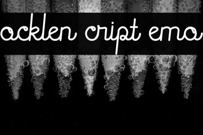 Rocklen Script Demo Font examples