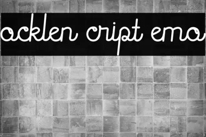 Rocklen Script Demo Font examples