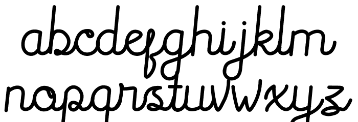 Rocklen Script Demo Font LOWERCASE